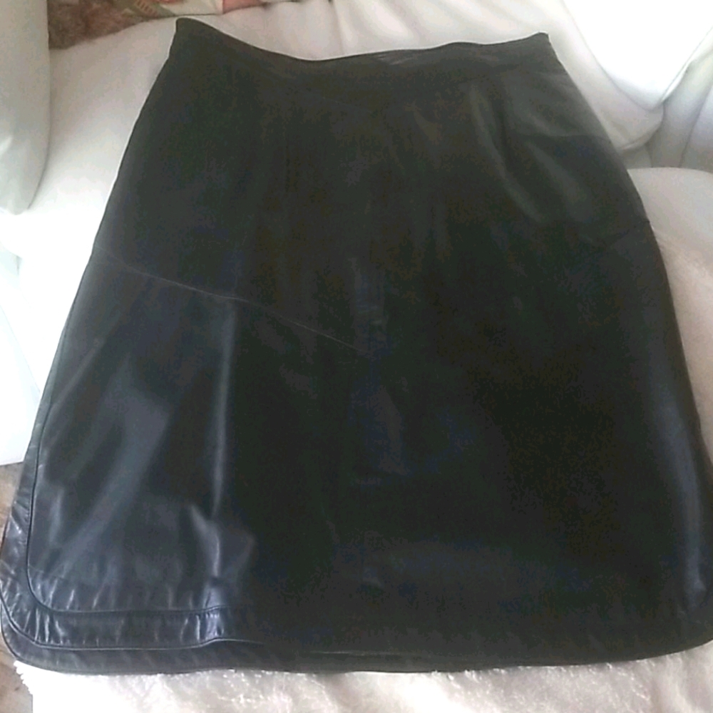 Leather skirt w - Picture 1 of 2